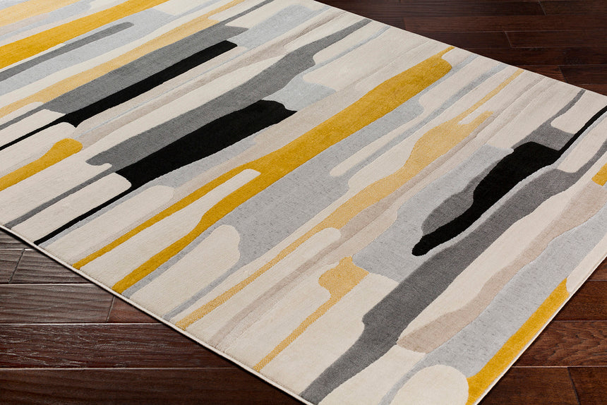 Anais Scandi Modern Mustard/Ivory Rug