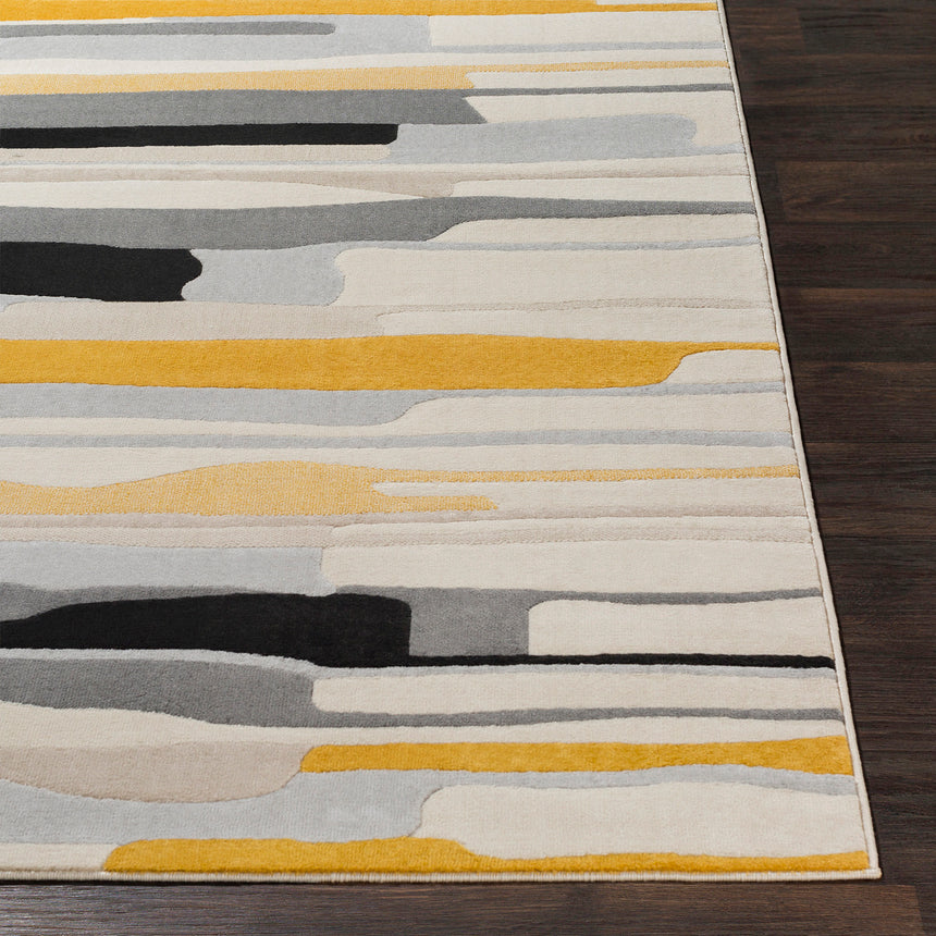 Anais Scandi Modern Mustard/Ivory Rug