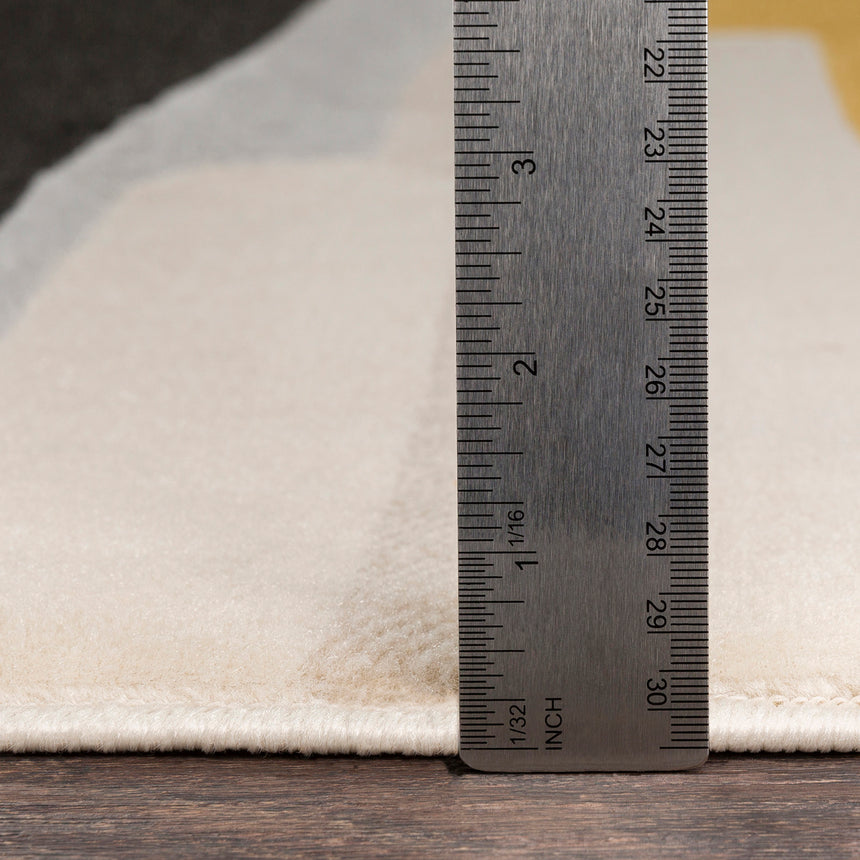 Anais Scandi Modern Mustard/Ivory Rug