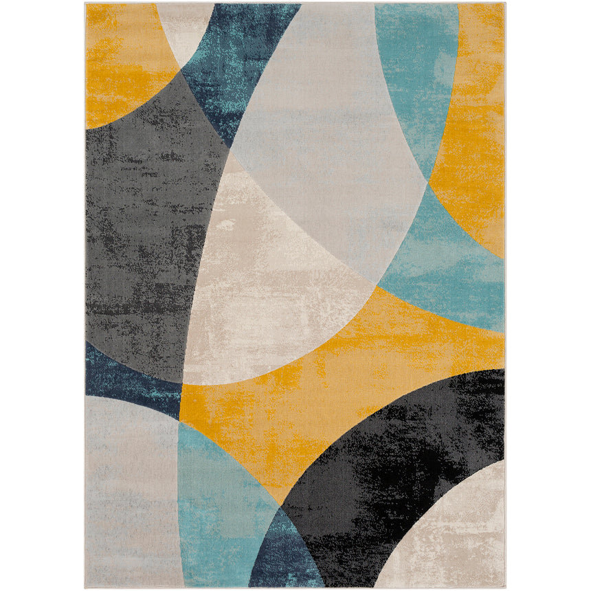 Bea Scandi Modern Aqua Rug