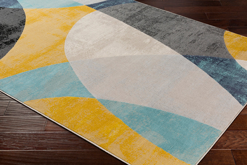 Bea Scandi Modern Aqua Rug