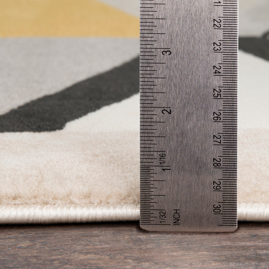 Delaney Scandi Geometric Taupe Rug - Image 7