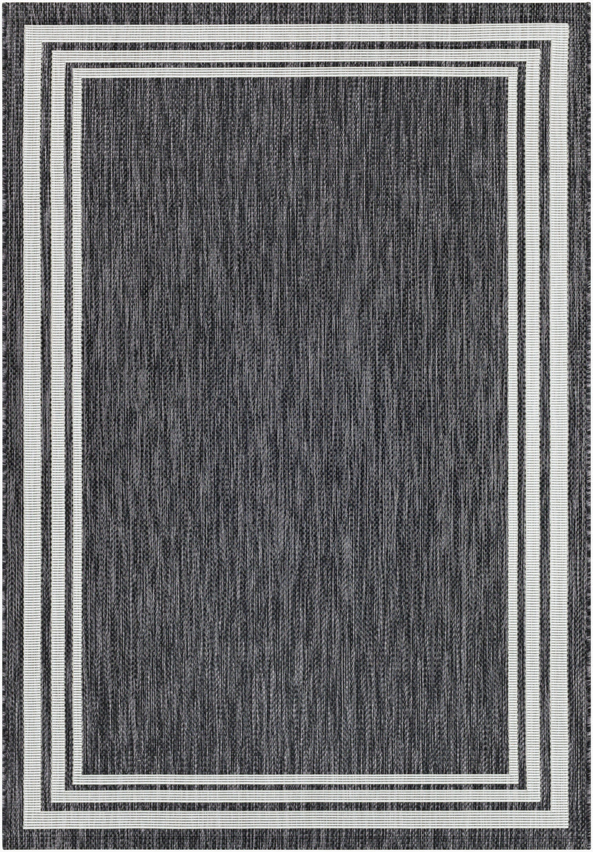 Akriti In- & Outdoor Traditionnal Boho Dark Grey Rug