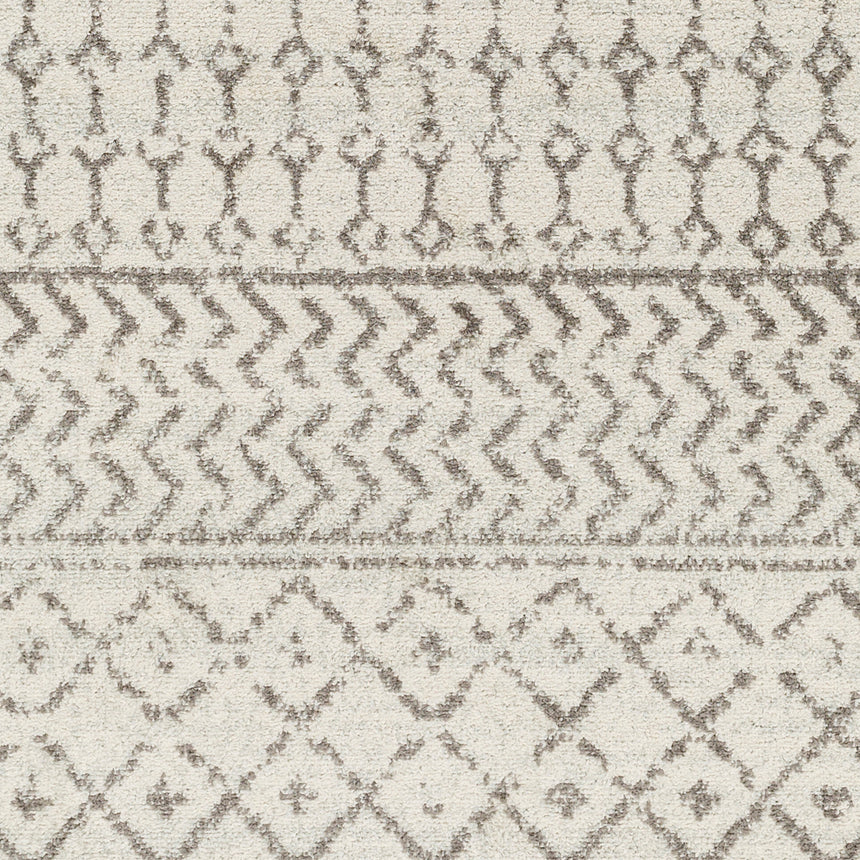 Mila Scandi Geometric Grey Rug