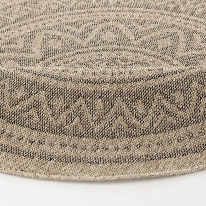 Nova In- & Outdoor Cottage Jute-Look Beige/Light Grey Rug