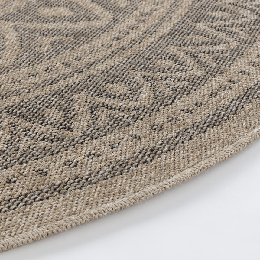 Nova In- & Outdoor Cottage Jute-Look Beige/Light Grey Rug