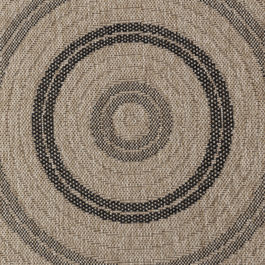 Rhonda In- & Outdoor Cottage Jute-Look Beige/Black Rug