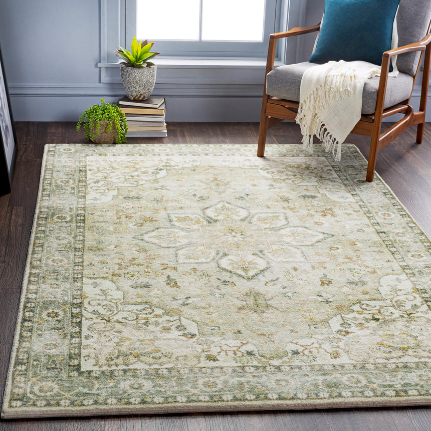 Sorina Vintage Oriental Boho Sky Blue Rug