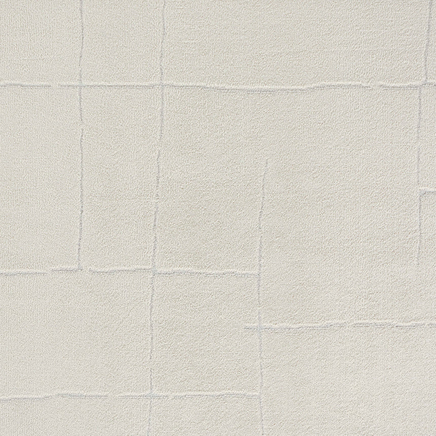 Ava Scandi Modern High Pile Ivory/Off-White Rug