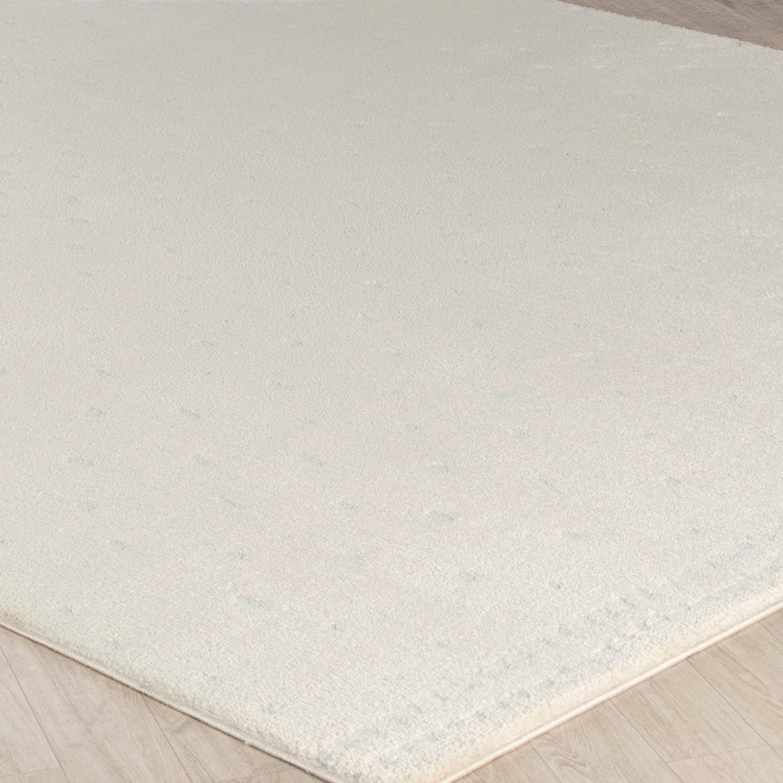Hikari Scandi Modern High Pile Ivory/Off-White Polka Dot Rug