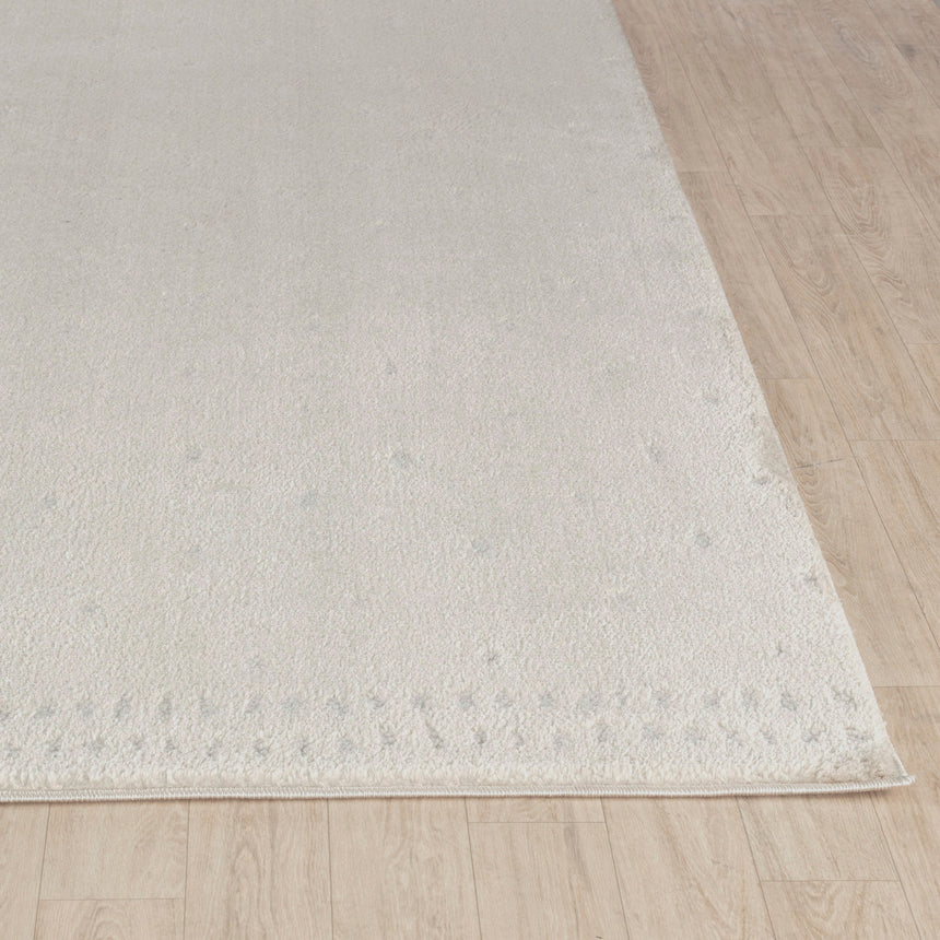 Hikari Scandi Modern High Pile Ivory/Off-White Polka Dot Rug