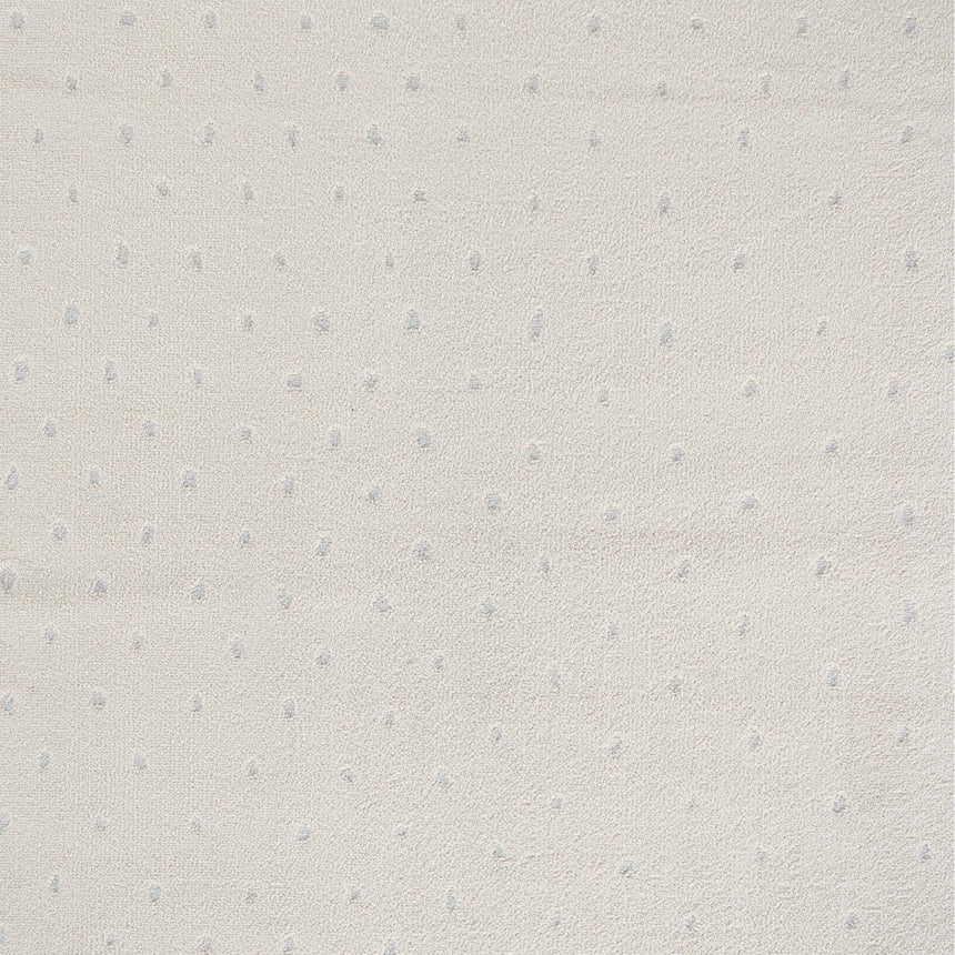 Hikari Scandi Modern High Pile Ivory/Off-White Polka Dot Rug