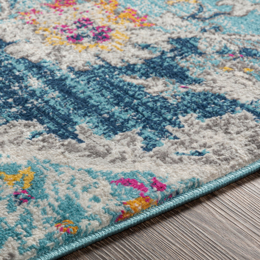 Romy Vintage Oriental Boho Blue Rug