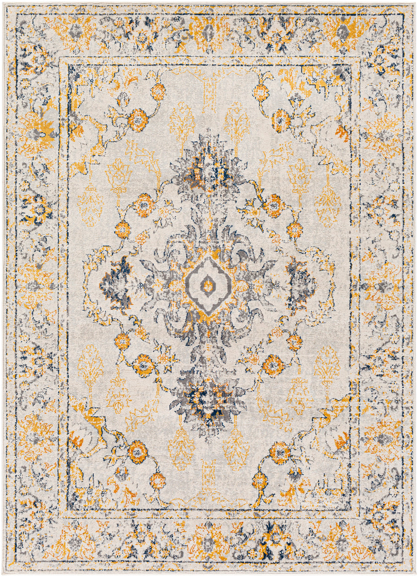 Sonam Vintage Oriental Boho Yellow Rug