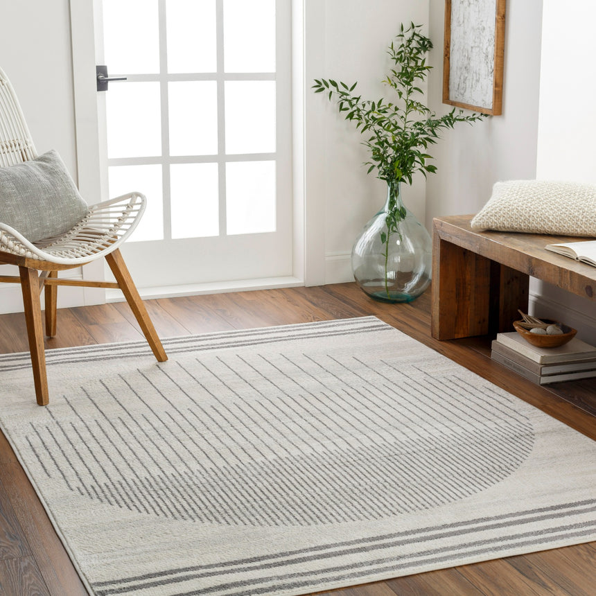 Enso Scandi Geometric Ivory Rug