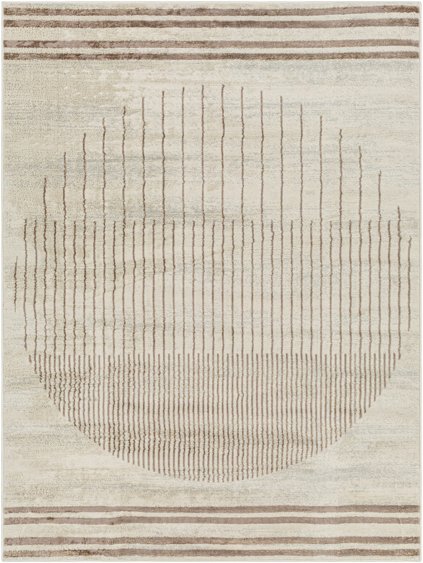 Enso Scandi Geometric Light Brown Rug