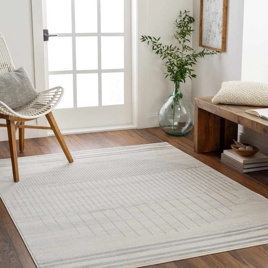 Enso Scandi Geometric Grey Rug