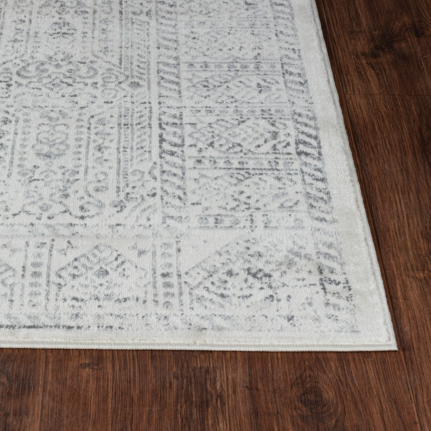 Dania Vintage Oriental Boho Grey/Ivory Rug