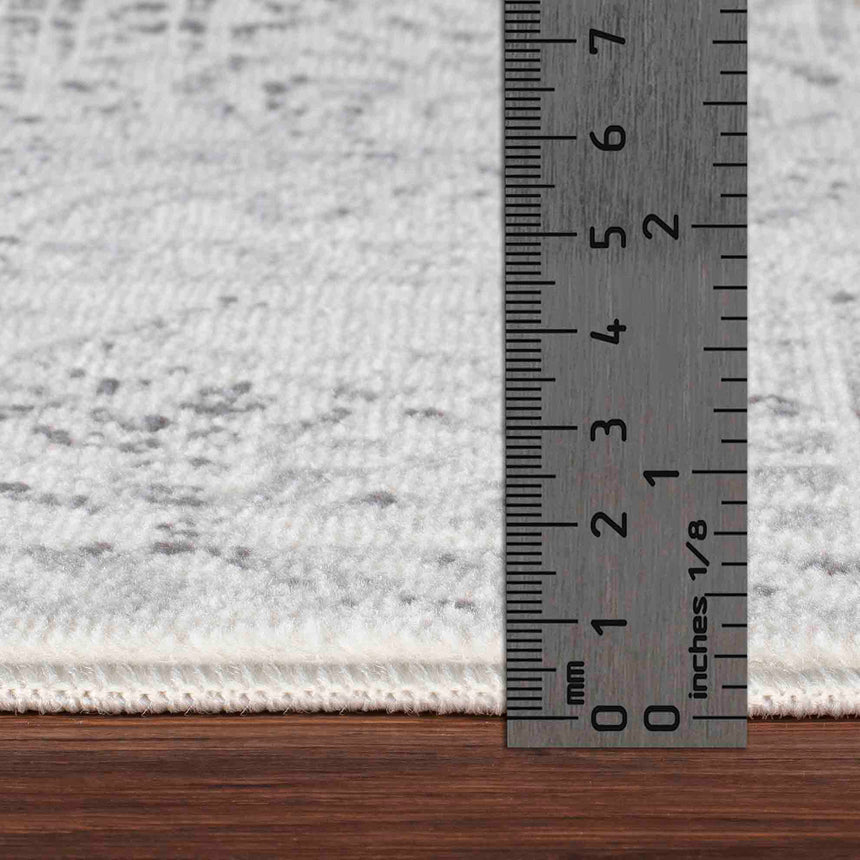 Dania Vintage Oriental Boho Grey/Ivory Rug