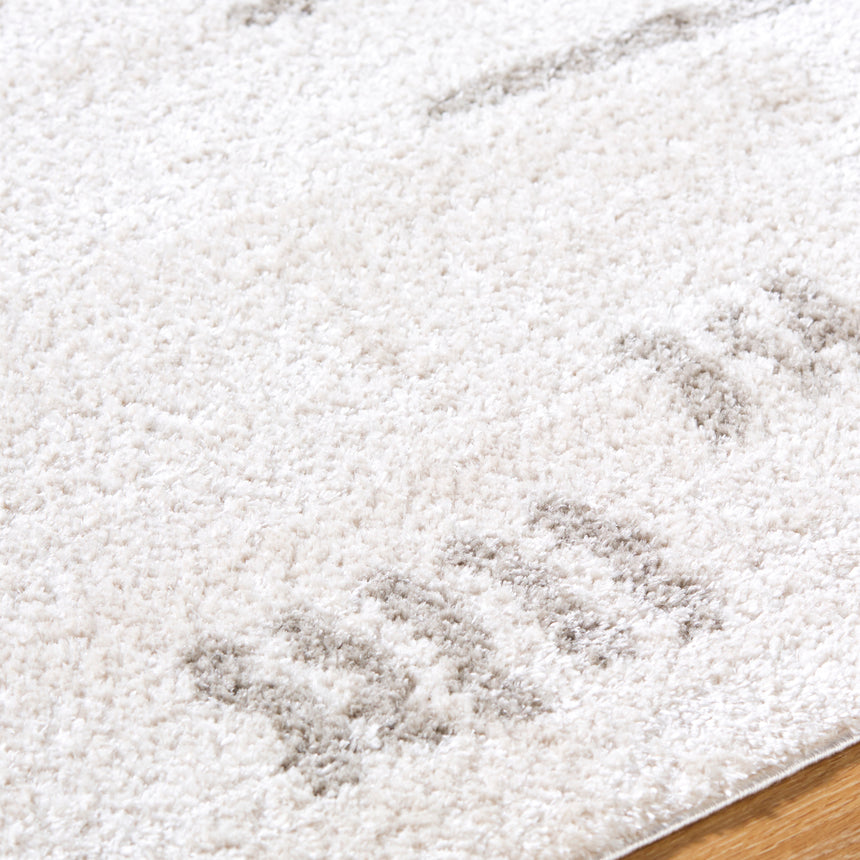 Soline Machine Washable Modern Shaggy Medium Grey Rug