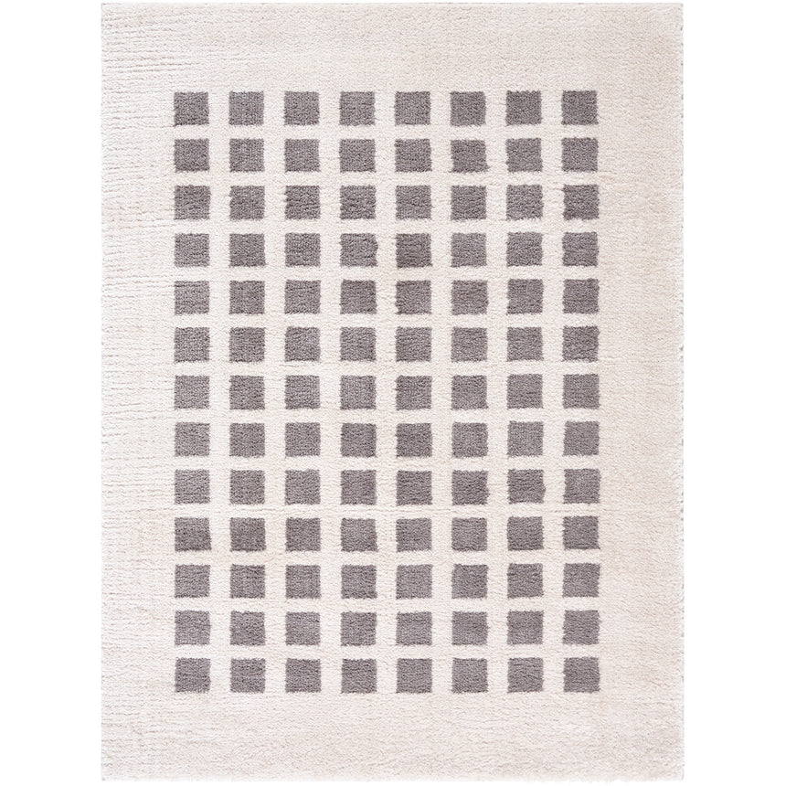 Laurine Machine Washable Modern Shaggy Charcoal Rug