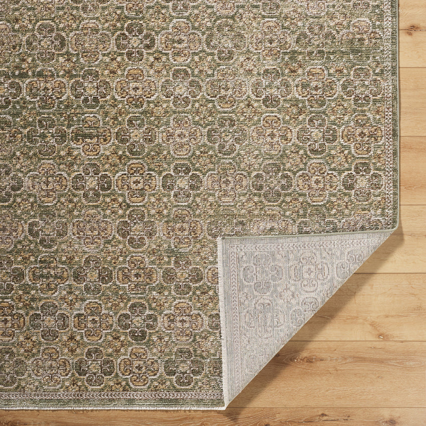 Myrtle Avenue II Galey Alix x Livabliss Vintage Oriental Boho Olive Rug