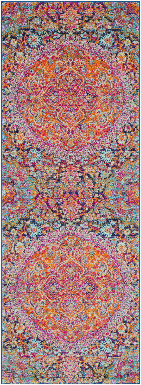 Neerja Vintage Oriental Boho Garnet Rug