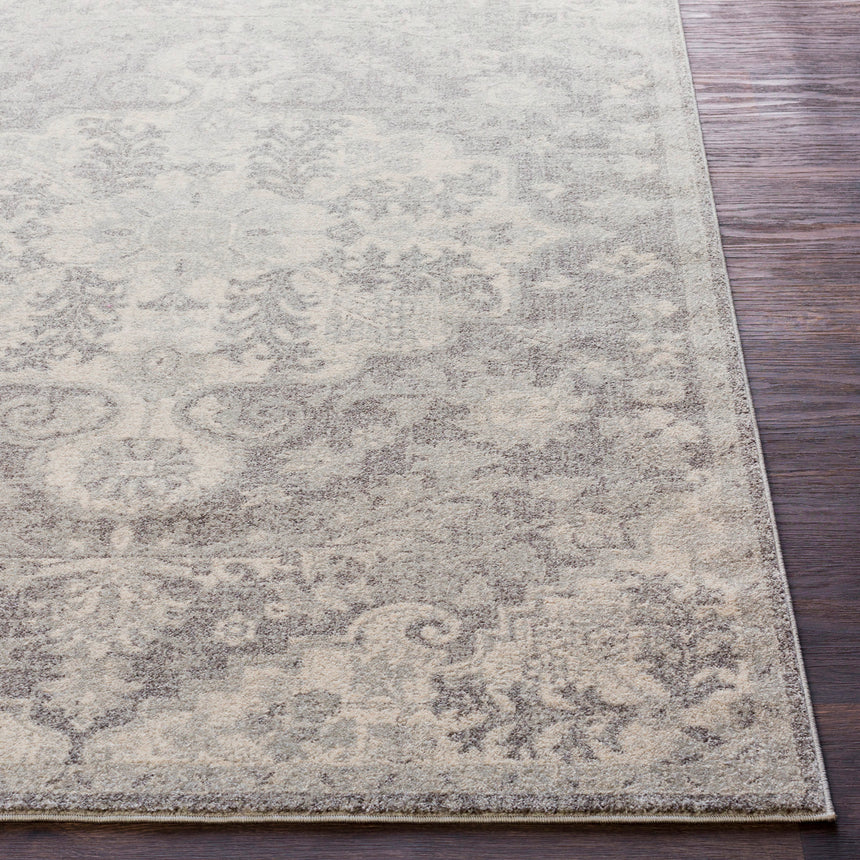 Lou Vintage Oriental Boho Charcoal Rug