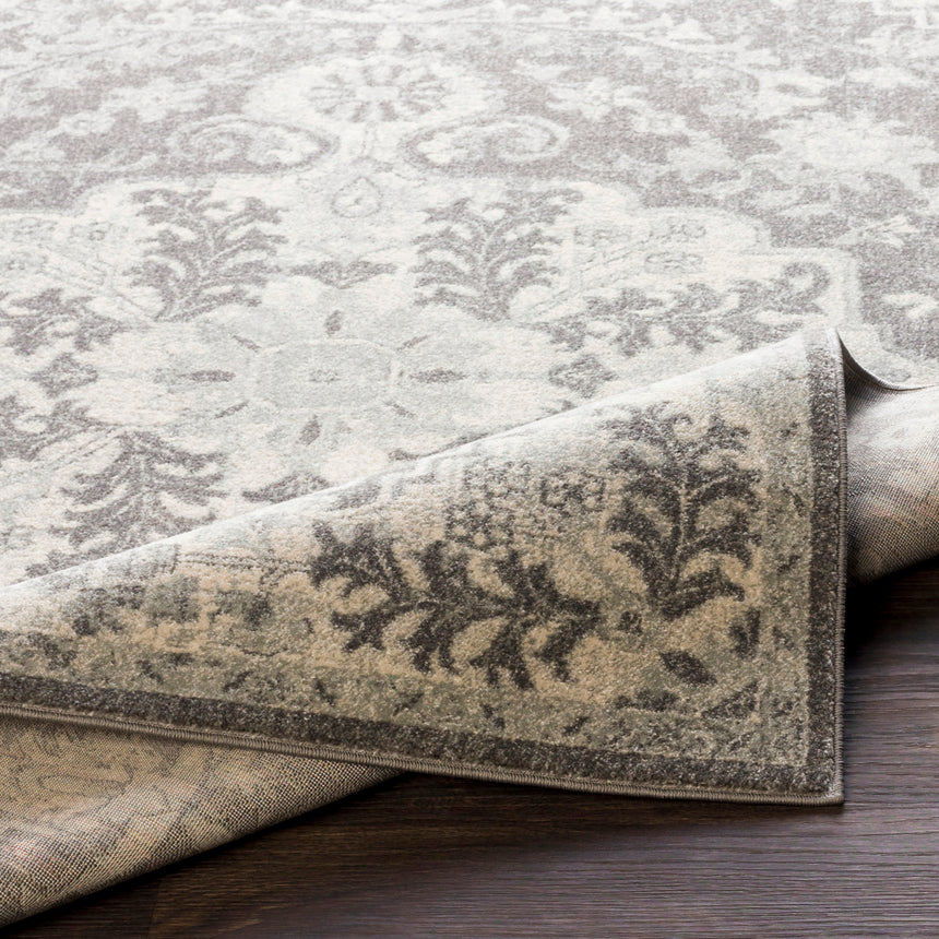 Lou Vintage Oriental Boho Black Rug