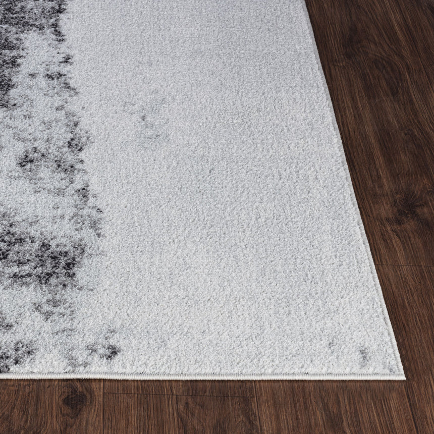 Daisy Abstract Modern Marble Grey Rug - Image 5