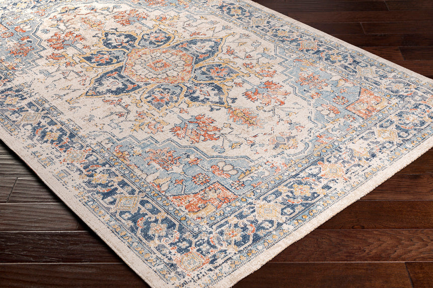 Selma In- & Outdoor Oriental Boho Dark Blue Rug