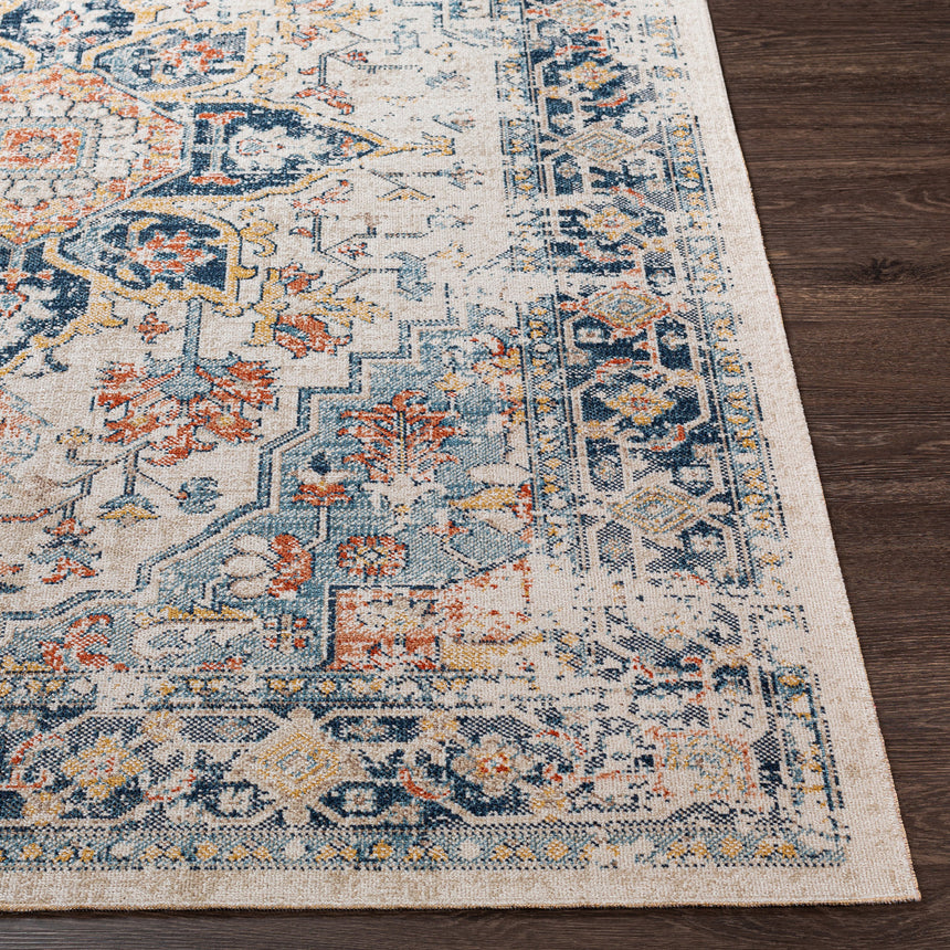 Selma In- & Outdoor Oriental Boho Dark Blue Rug