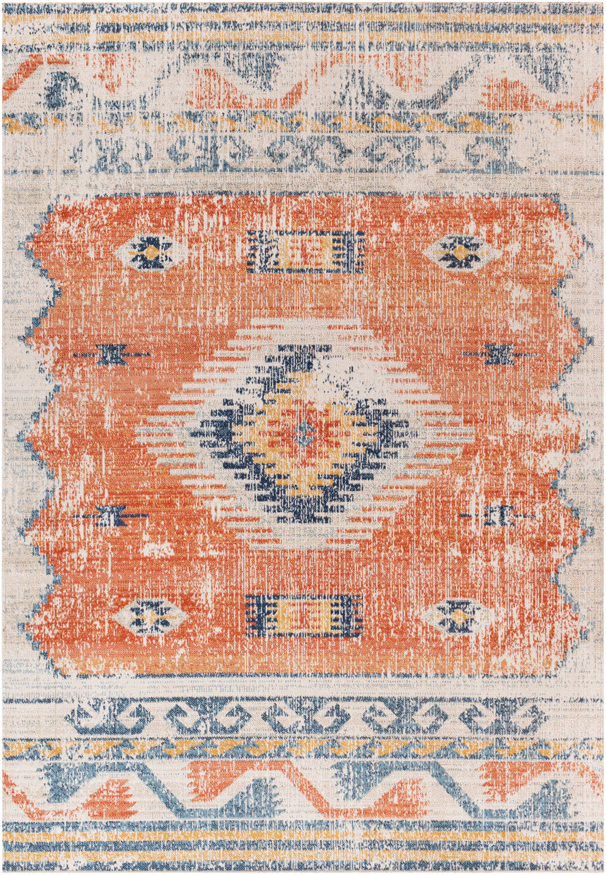 Nawel In- & Outdoor Global Burnt Orange Rug