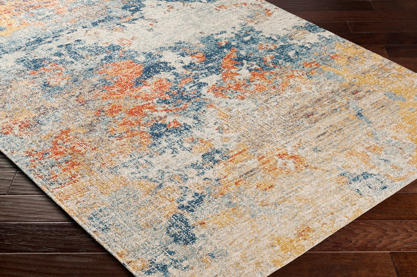 Mona In- & Outdoor Modern Burnt Orange Rug