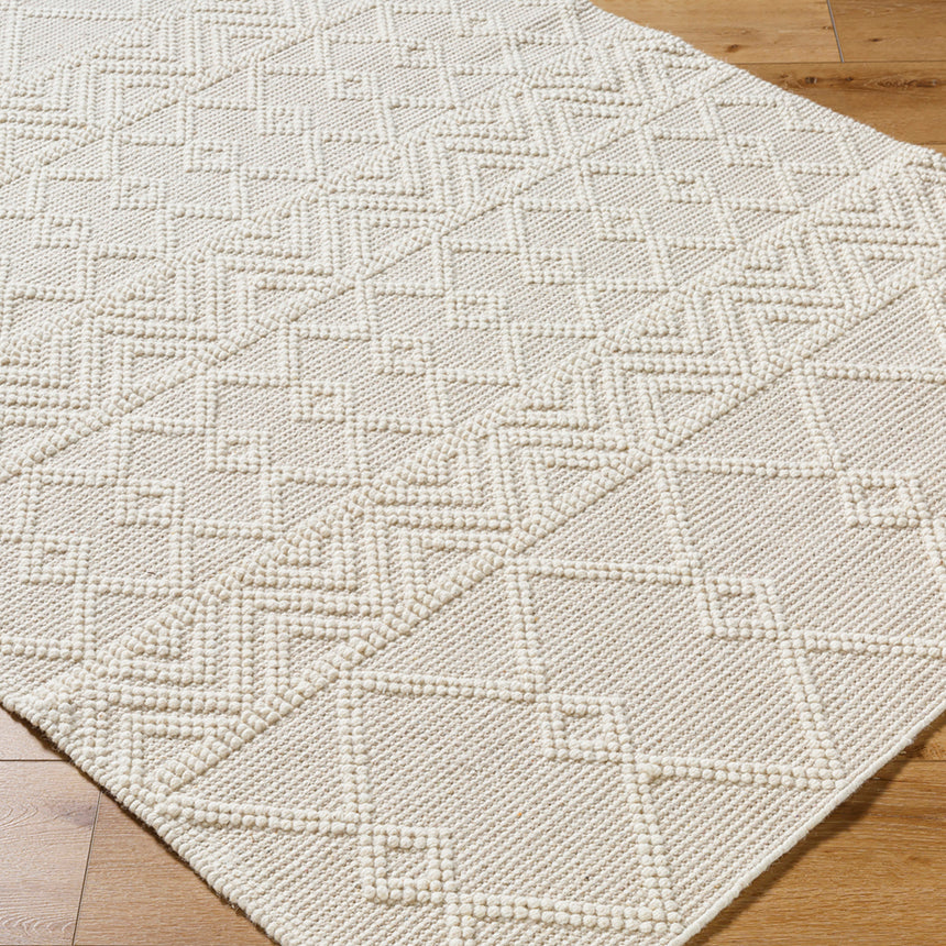 Ishani Hand-Woven Global Wool Beige Rug