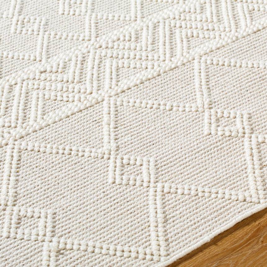 Ishani Hand-Woven Global Wool Beige Rug