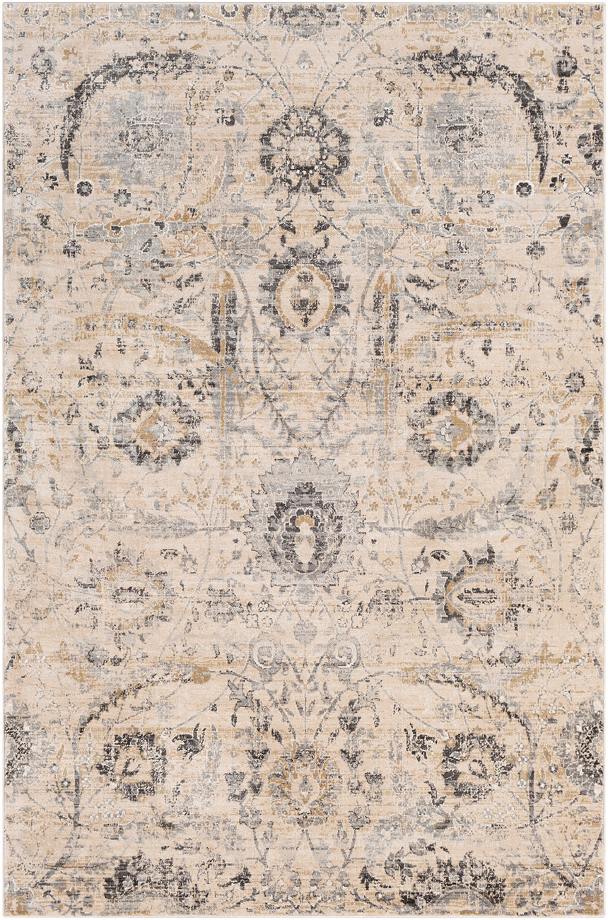 Aarya Vintage Oriental Boho Beige Rug