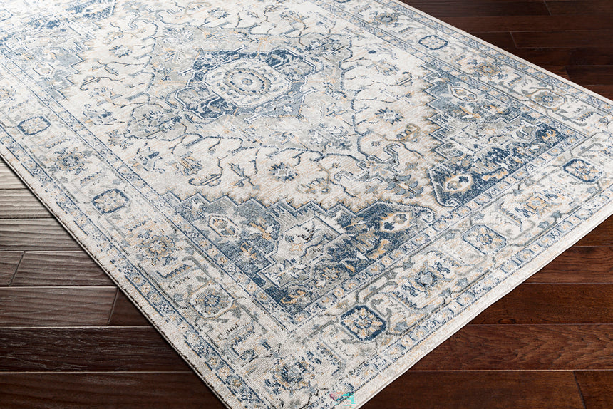 Dalila Vintage Oriental Boho Dark Blue Rug - Image 6