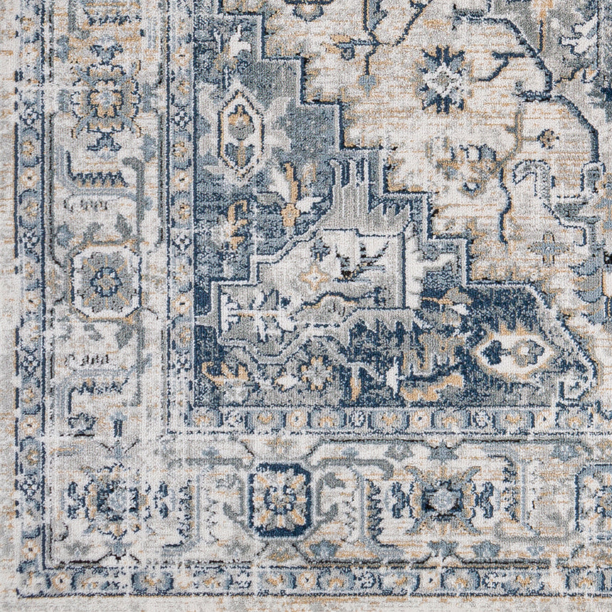 Dalila Vintage Oriental Boho Dark Blue Rug - Image 7