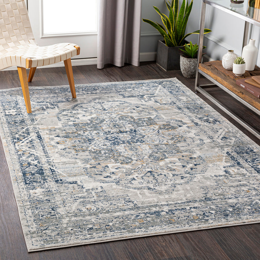 Isabella Vintage Oriental Boho Navy Rug