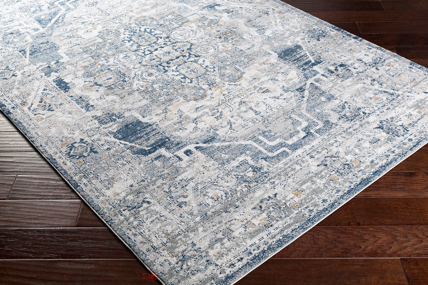 Isabella Vintage Oriental Boho Medium Grey Rug