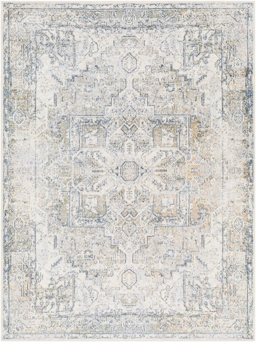 Vivian Machine Washable Traditionnal Boho Taupe Rug - Image 1