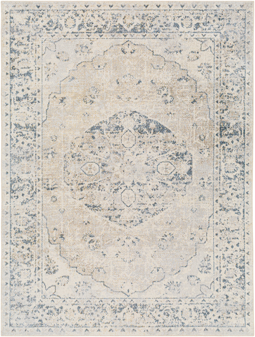 Amayra Machine Washable Traditionnal Boho Oatmeal Rug