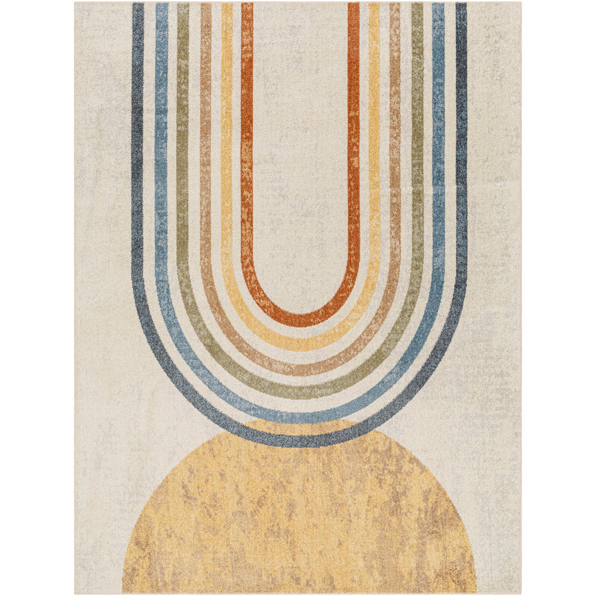 Barbara Machine Washable Modern Beige Rug