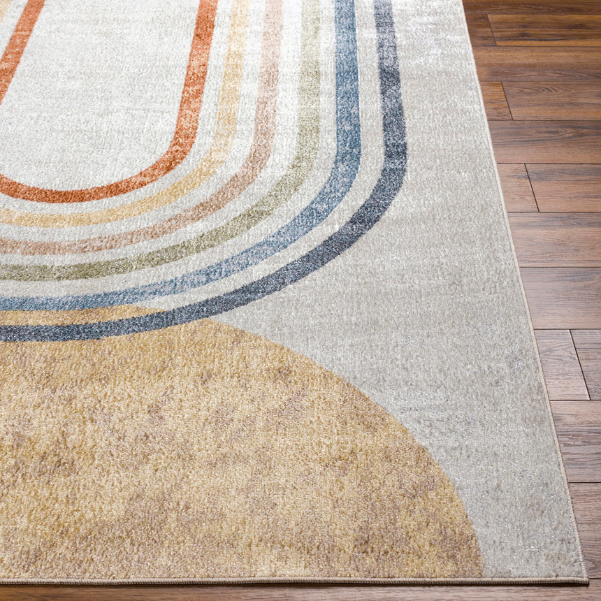 Barbara Machine Washable Modern Beige Rug