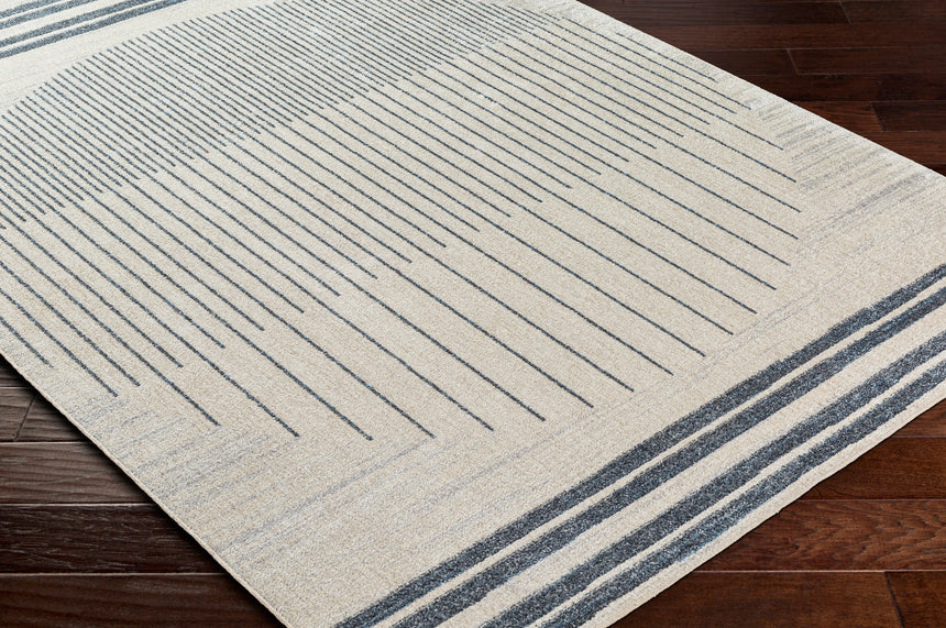 Enso Machine Washable Geometric Beige Rug