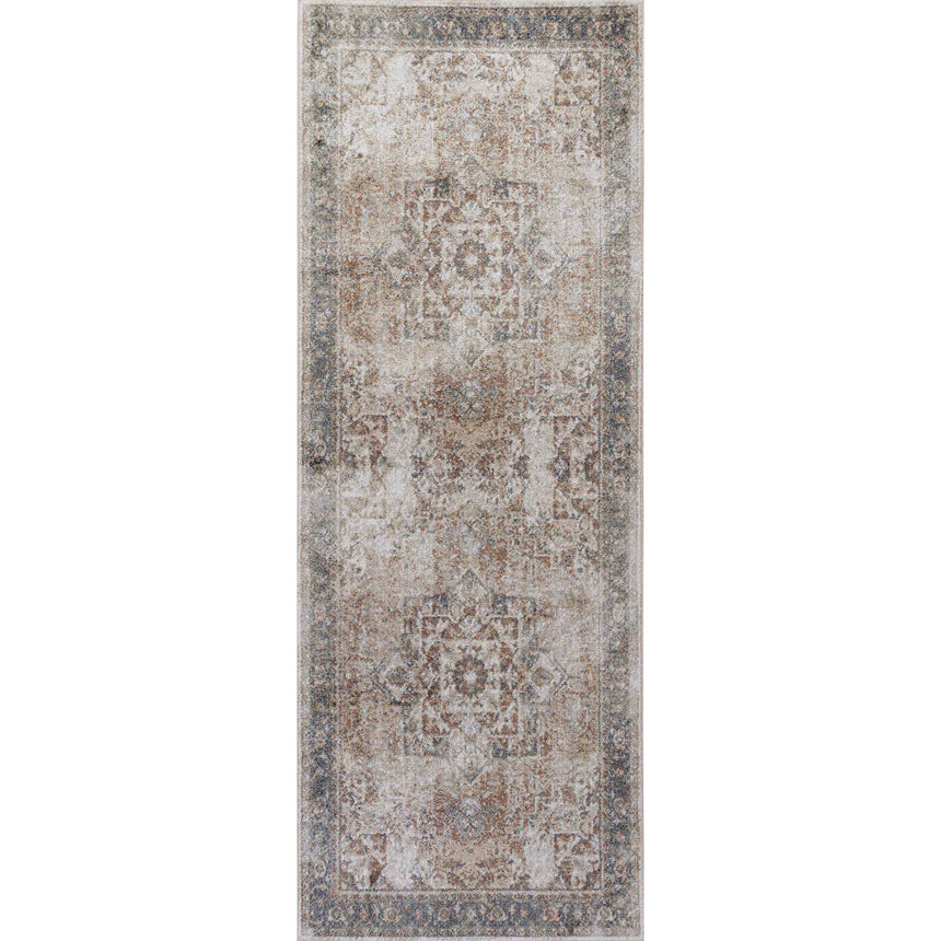 Alora Machine Oriental Modern Boho Burnt Orange Rug