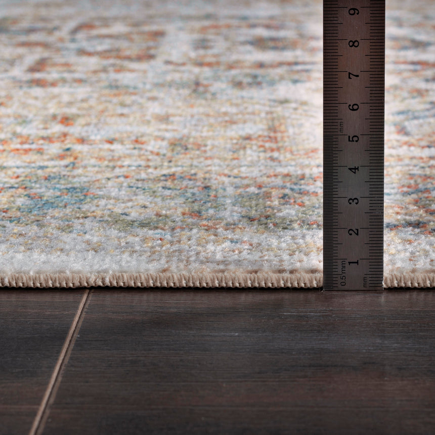 Alora Machine Oriental Modern Boho Burnt Orange Rug