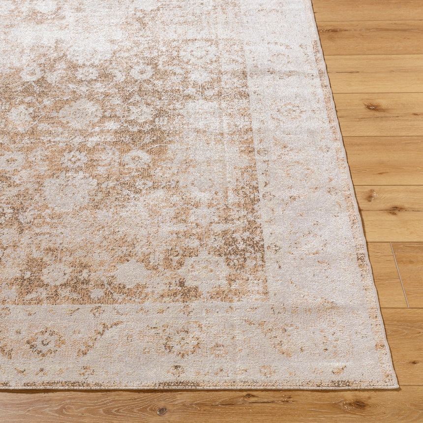 Anseline Machine Washable Oriental Boho Rust Rug