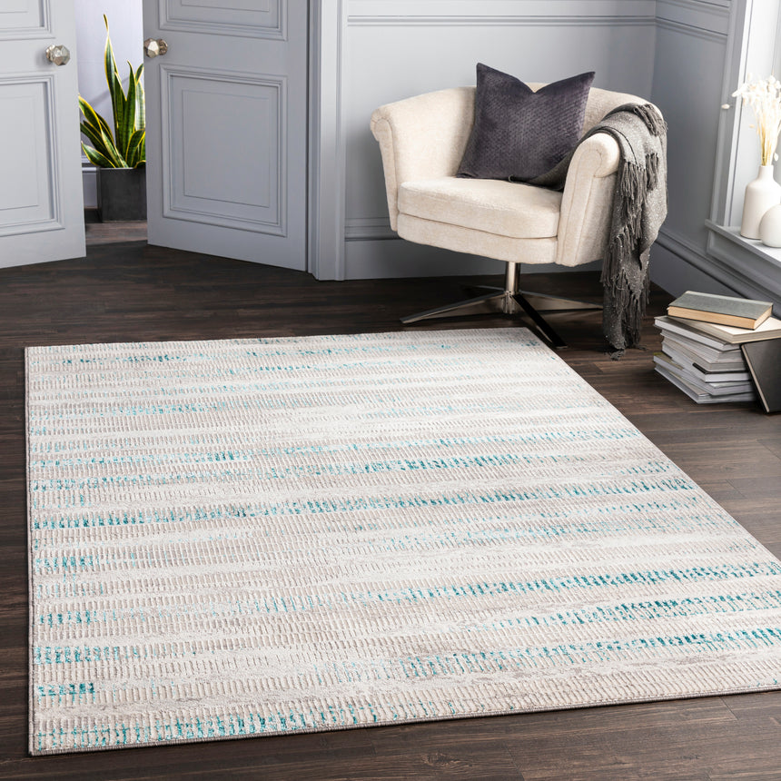 Maeva Scandi Modern Teal Rug